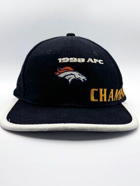 Vintage 1998 Denver Broncos AFC Champions Hat - Drew Pearson